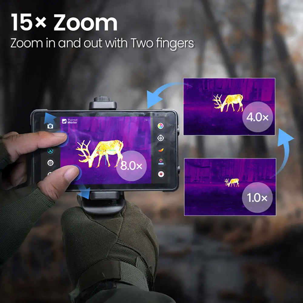 INFIRAY Thermal Master T2 MAX imageur thermique Vision nocturne caméra thermique infrarouge Distance de 1579M pour réparation Inspection Huntin