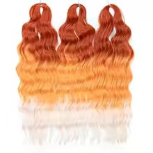 BELLA 24 Inch 300g 3pcs Deep Wave Curl Hair Synthetic Water Wave Braiding Hair Extensions Ombre Rainbow color Twist Crochet Hair - AliExpress 