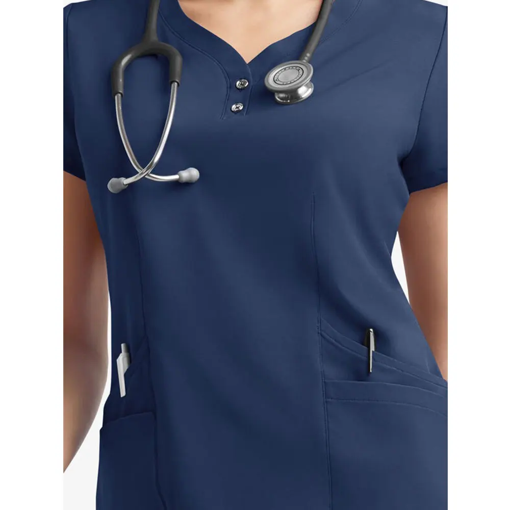 Multicolor Scrubs Uniform Nursing Uniform Short Sleeve Tops+Pants Women Pet Shop Doctor Scrub Medical Surgery Workwear Scrub Set