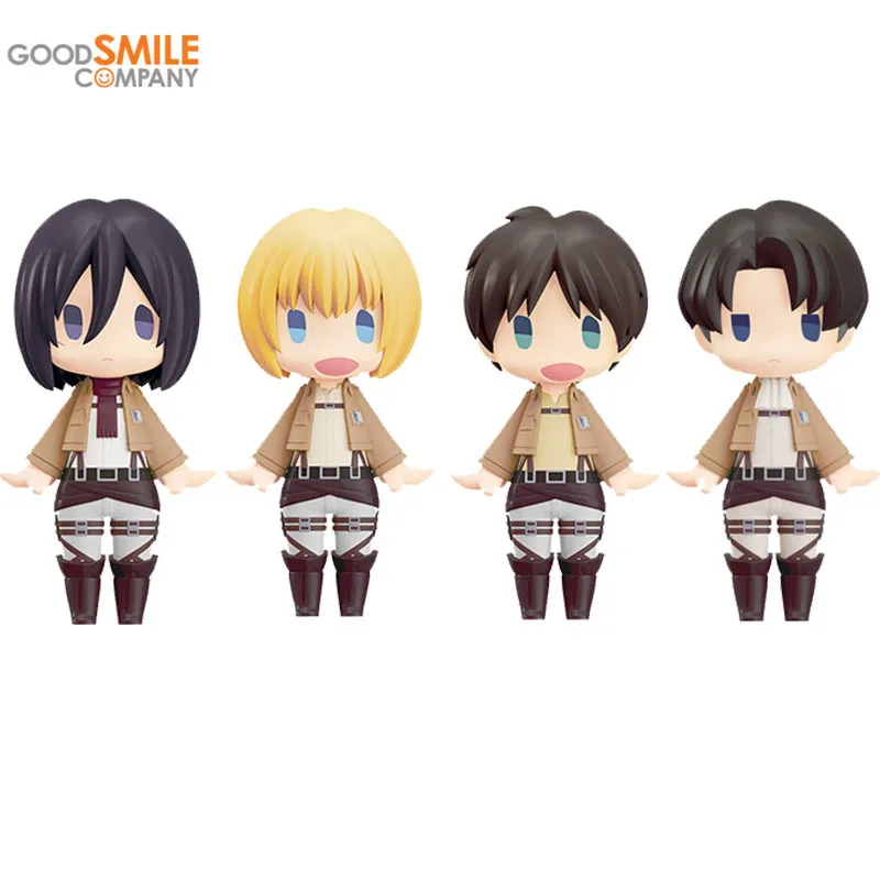 

GSC Original HELLO!! IJN Mikasa Levi Ackerman Eren Nendoroid Anime Action Figures Toys for Kids Gifts