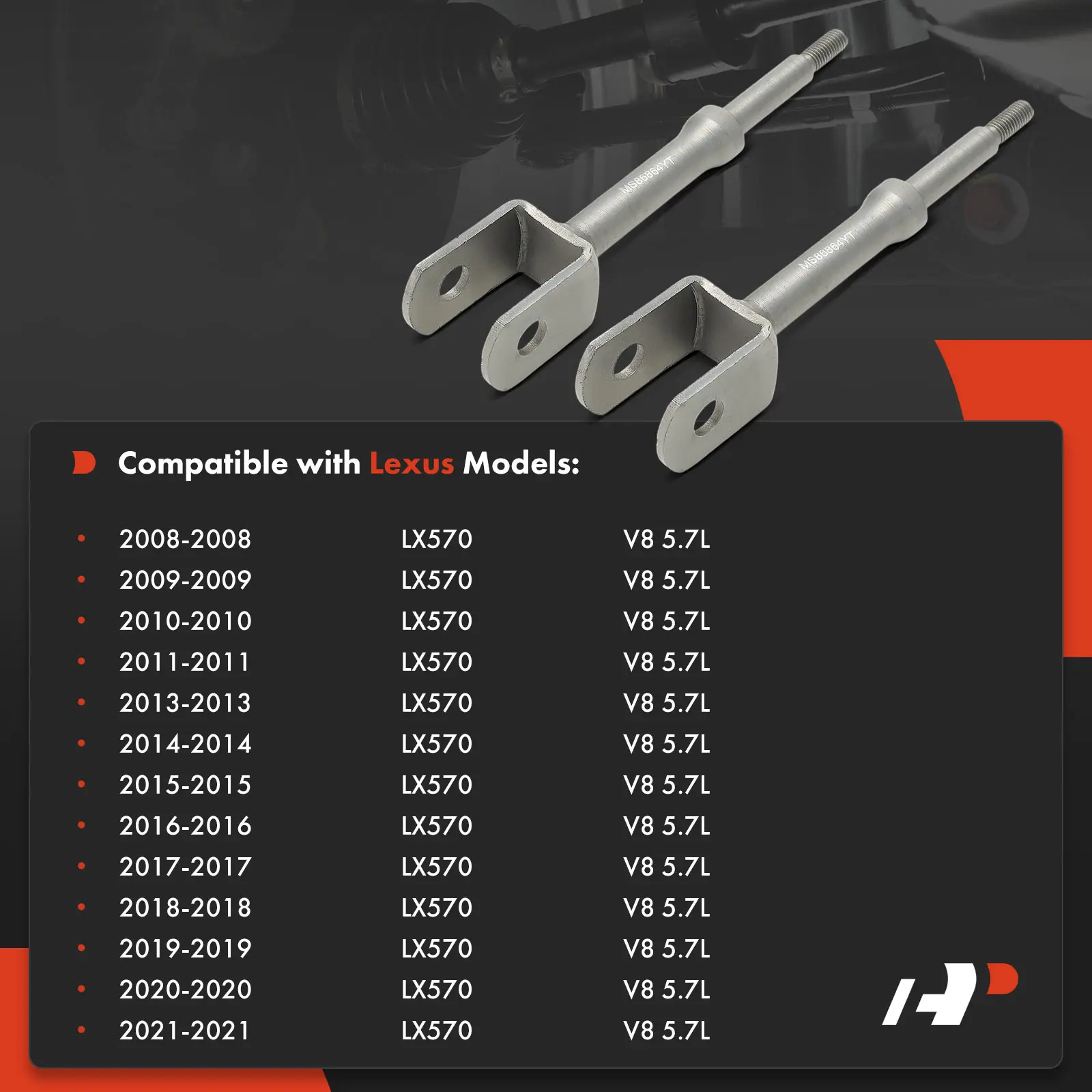 A-Premium Rear Suspension Stabilizer Sway Bar Link Kit for Lexus LX570 2013 2014 2015 2016 2017 2018 2019 2020 2021