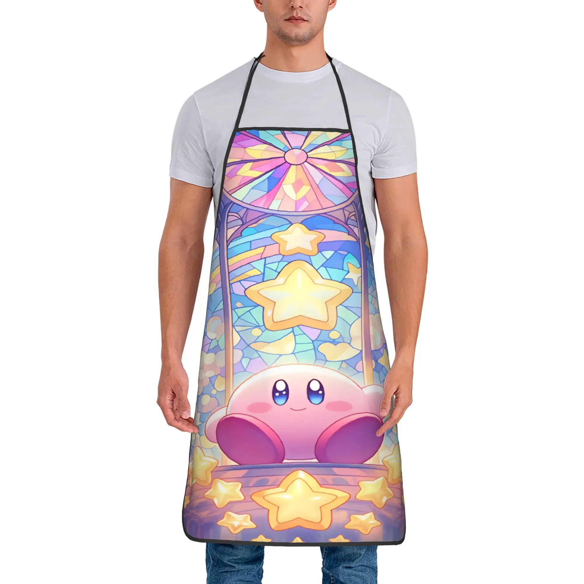 K-Kirbies  Apron  Adult Home Kitchen Accessories Cooking Custom Aprons without Pocket
