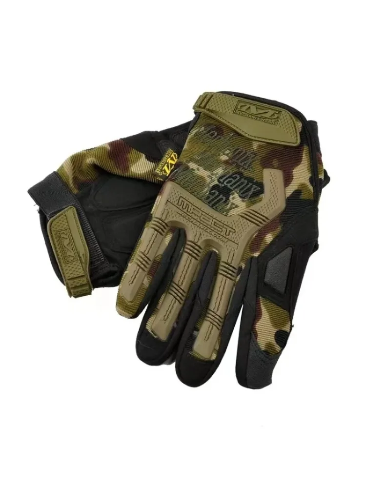 AliExpress NONE New Tactical full finger long finger riding gloves touch screen anti slip climbing gloves Non-slip shock-absorbing sports gloves