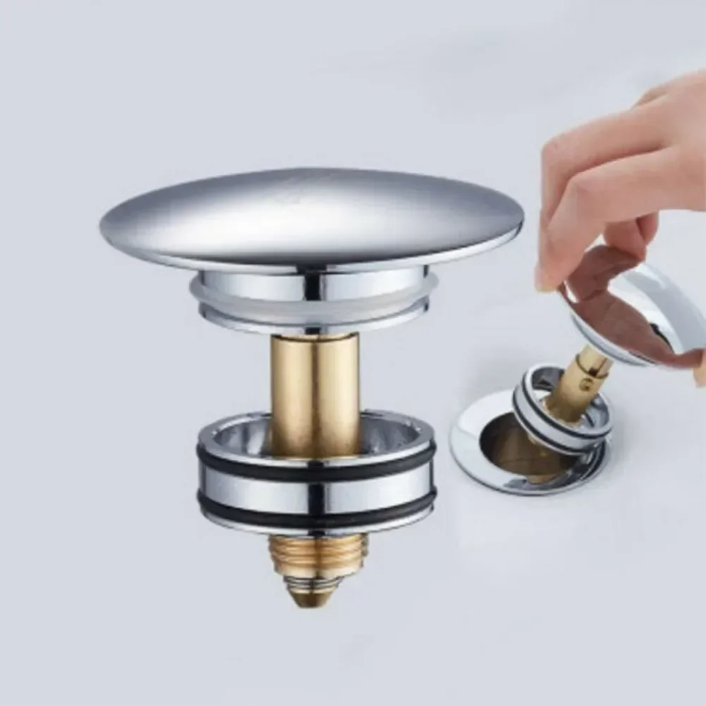 A1112 Spring Plugs Bounce Valve Brass Basin Sink Bath Replacement Waste Easy Pop Up Click Clack Plug spring core Mechanism Part