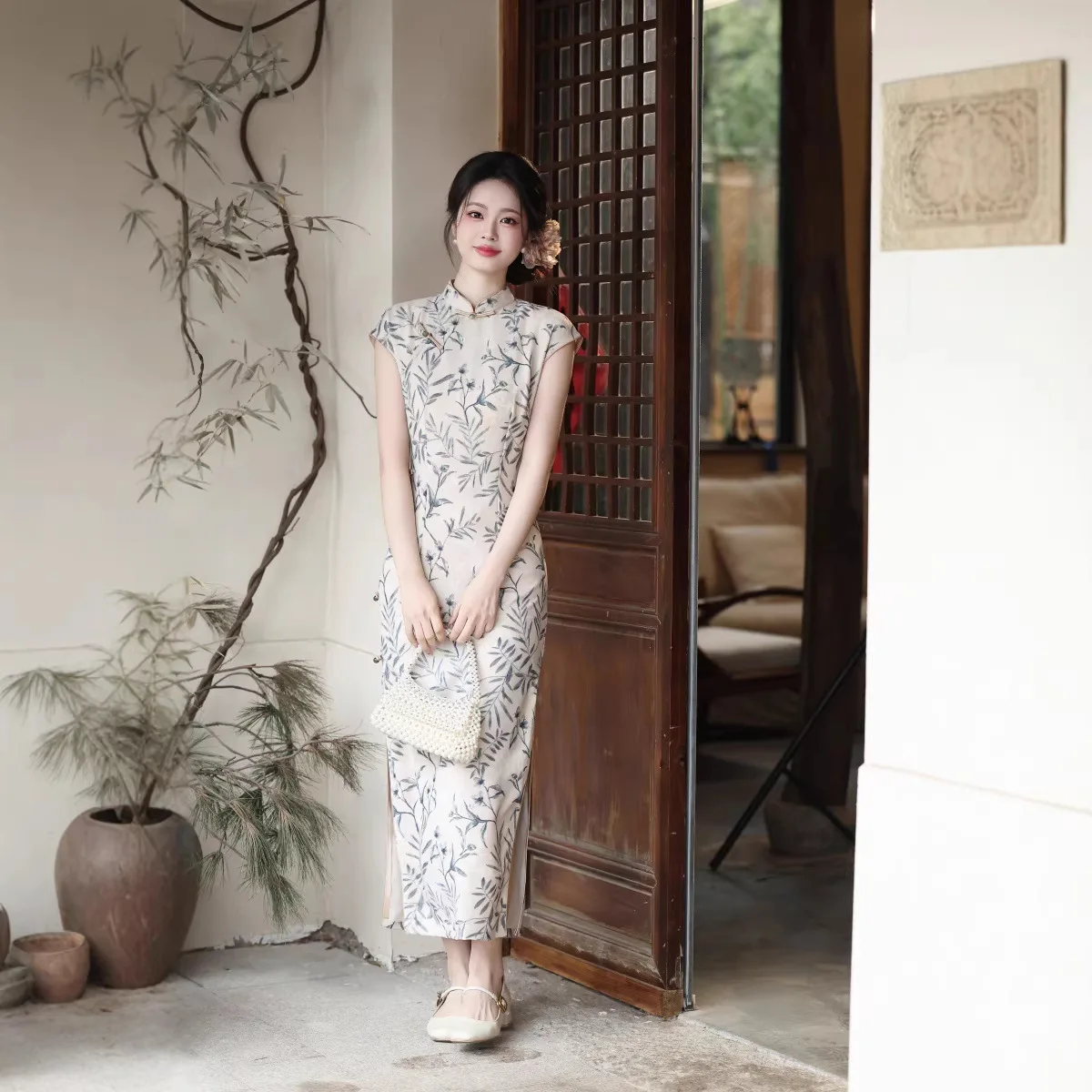 

New Chinese Style Long Sleeveless Cheongsam 2026 Summer New Style Temperament Slim Fit Young Qipao Dress