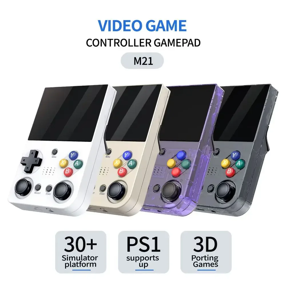 M21 Handheld Console 3.5 inch Open Source for Linux System Portable Retro Handheld Game Console for PS1 children's gift