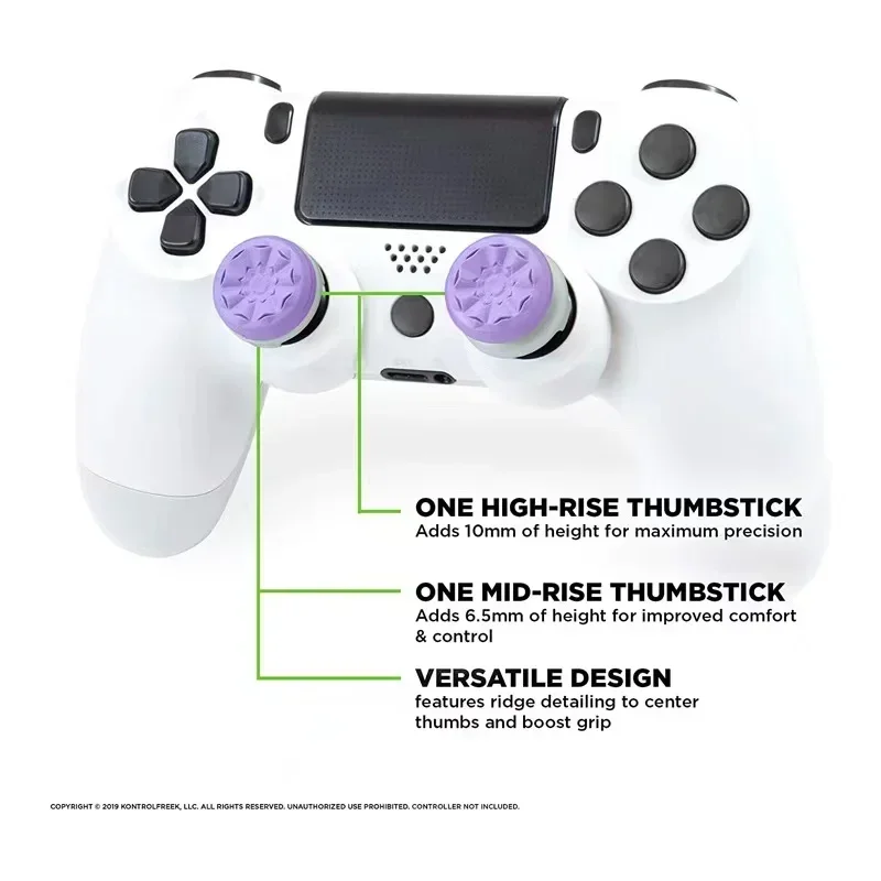 Suitable for Joystick Caps PS4 and PS5 with Increased Silicone Cover Caps