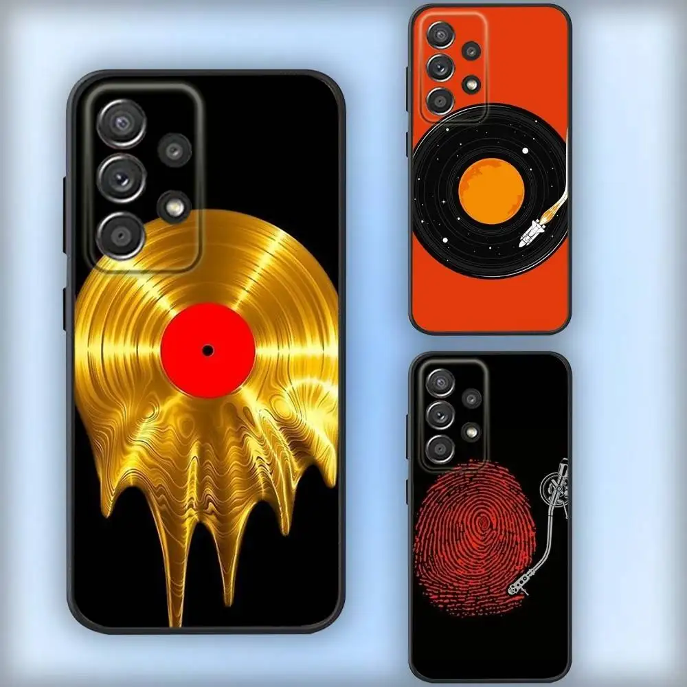 

Vinyl Record Art Phone Case For Samsung S25,S24,S21,S22,S23,S30,Ultra,S20,Plus,Fe,Lite,Note,10,9,5G Black Cover