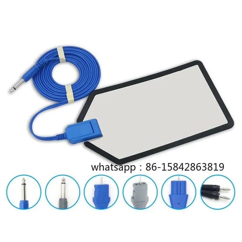 Valleylab REM Compatible ESU Patient Return Negative Plate Cable for Grounding Pad Bipolar Bovie, Martin, Pack of 2 PCS