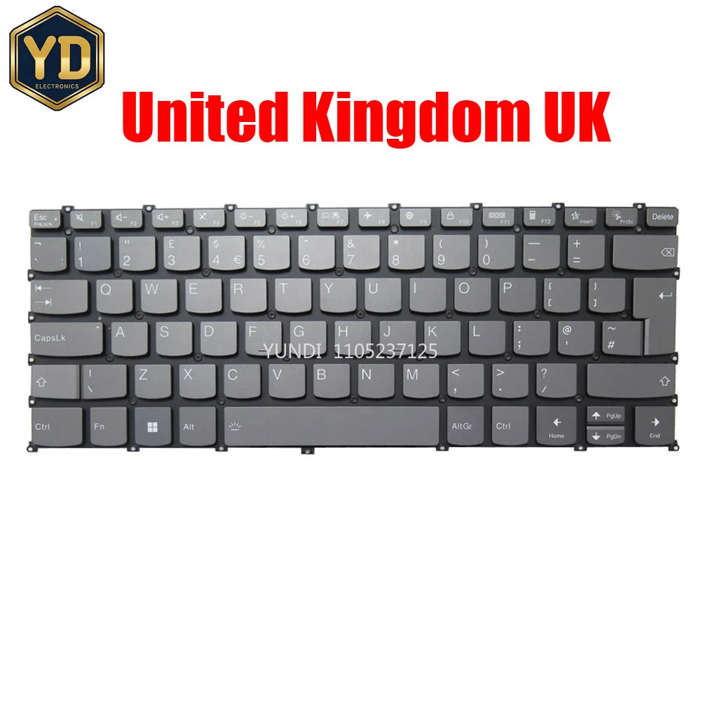 YD English US UK JP FR GR Keyboard For Lenovo For ThinkBook 14p G2 ACH G3 ARH For ThinkBook 14s G2 ITL Yoga G2 IAP G3 IRU Yoga I - view 2