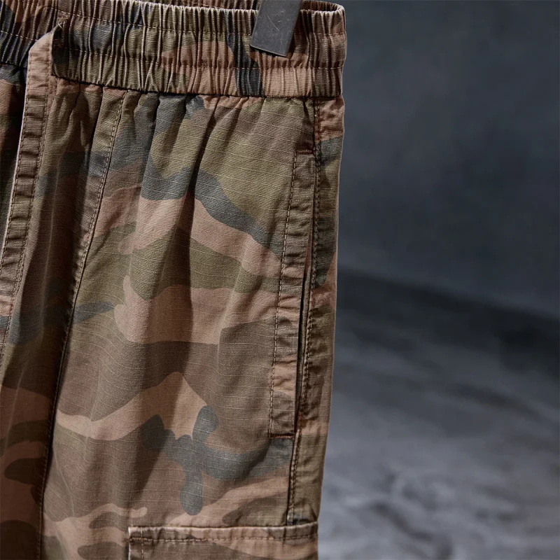 Летние мужские шорты в стиле ретро, повседневные, свободные, для активного отдыха, походов, альпинизма, спортивные, брюки с несколькими карманами на пять четвертей.