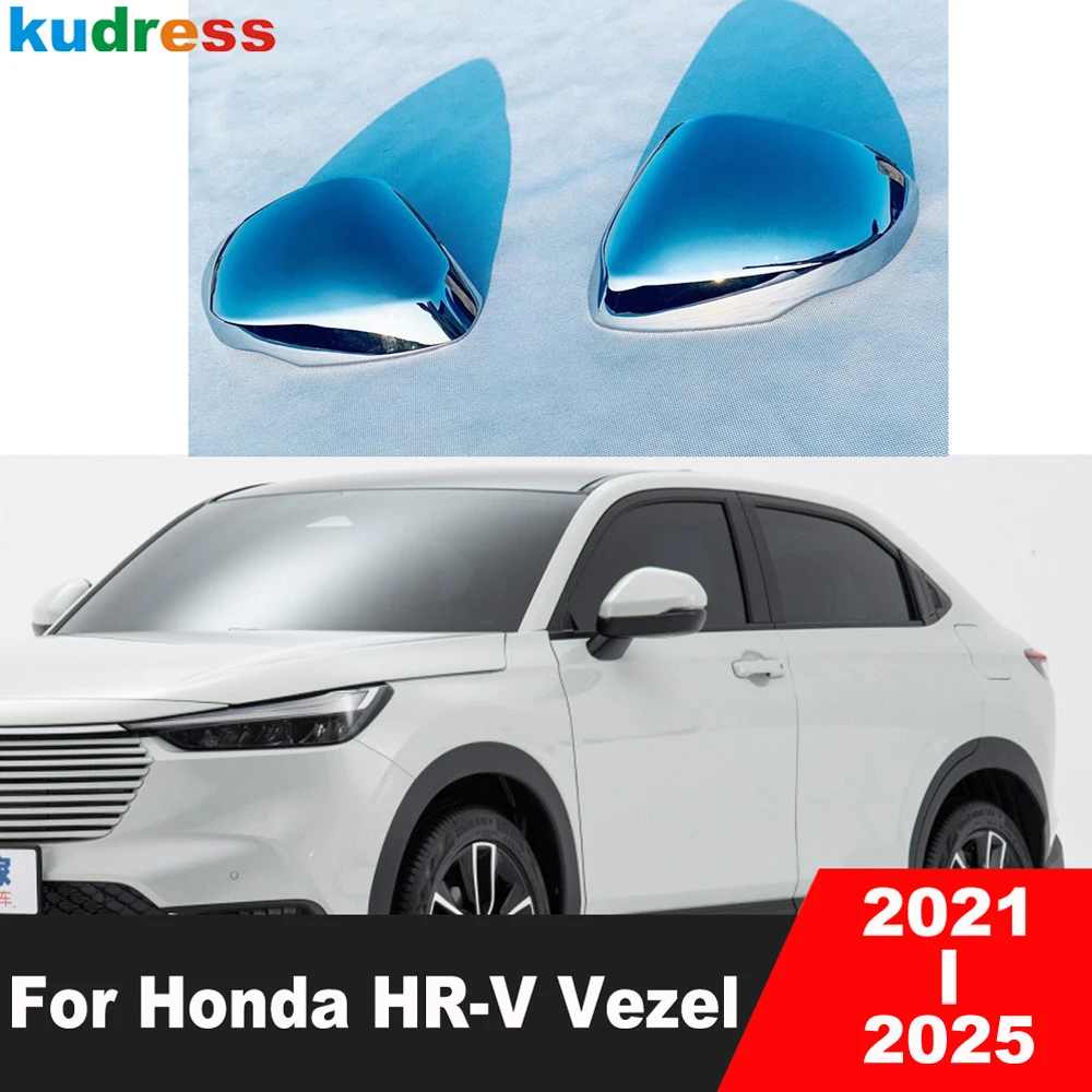 

Rearvierw Mirror Cover Trim For Honda HR-V Vezel 2021 2022 2023 2024 2025 Chrome Car Side Wing Mirrors Cap Shell Accessories