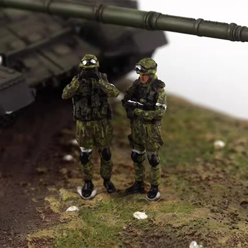 

1/72 Scale Russian Battlefield Observation Command Group 2 Soldiers Simulation Resin Model Display Collectible Toy Gift