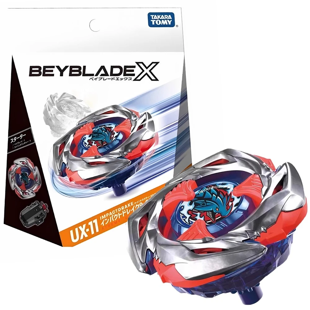 

GENUINE TAKARA TOMY BEY X UX-11 Starter Impact Drake 9-60LR BLADE NEW WITH ORIGINAL PACKAGING SET UX 11