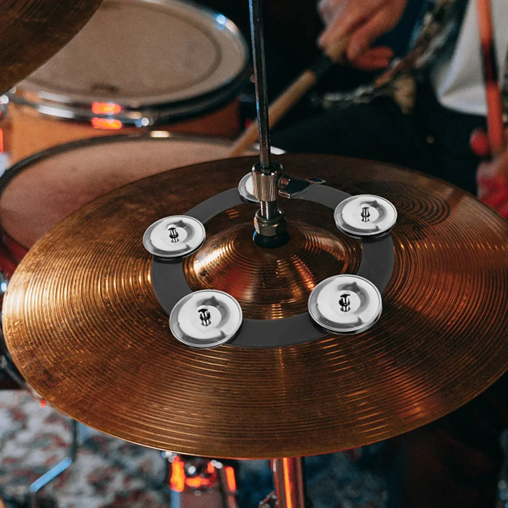 

50 pcs Cymbal Crash Cymbal Accessories for Drum Set Stainless Iron Crash 35 5mm Diameter 6 5mm Hole Drum Kit Splash