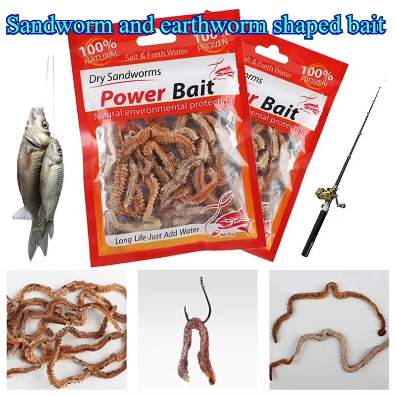 نابض بالحياة الصيد السحر الجاف دودة الرمل المياه المالحة المياه العذبة المغذية البحر الصيد الديدان رائحة لينة الطعم الاصطناعي اكسسوارات