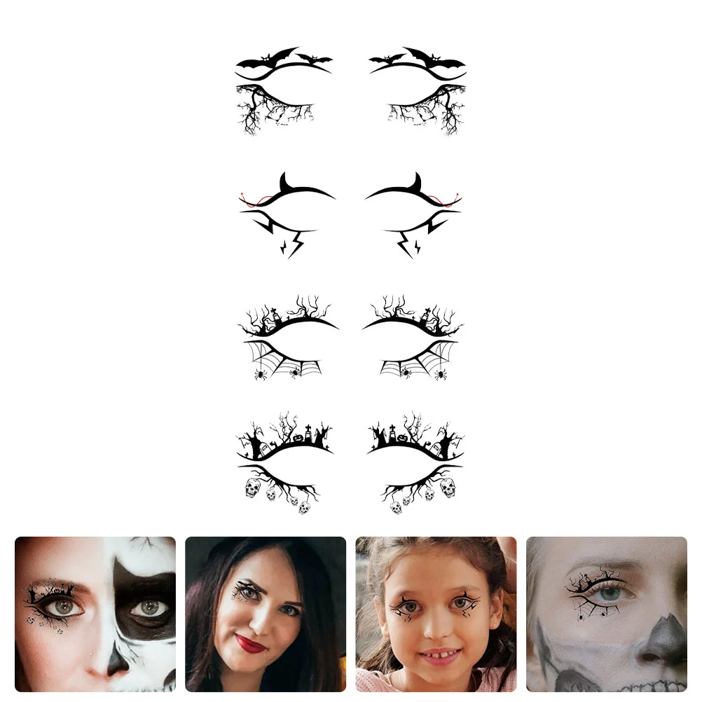 

Eyeshadow Tattoo Stickers Halloween Eyeliner Eyelash Tapes Fashion Practical Decals