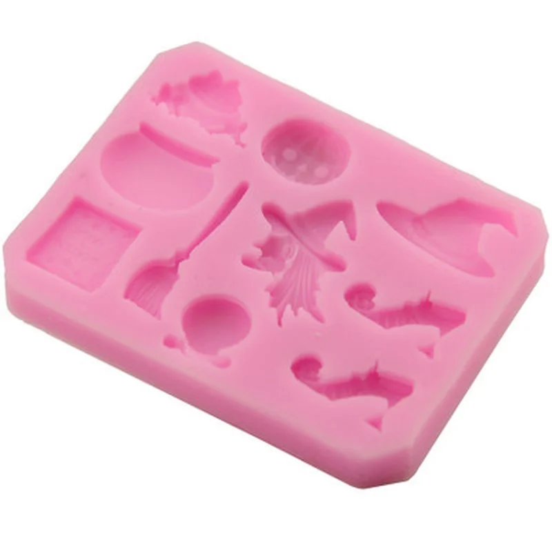 2026 Halloween Pumpkin Witch Hat Silicone Mold DIY Sugar Pastry Mould Cake Decorating Kitchen Baking Bakeware Tools