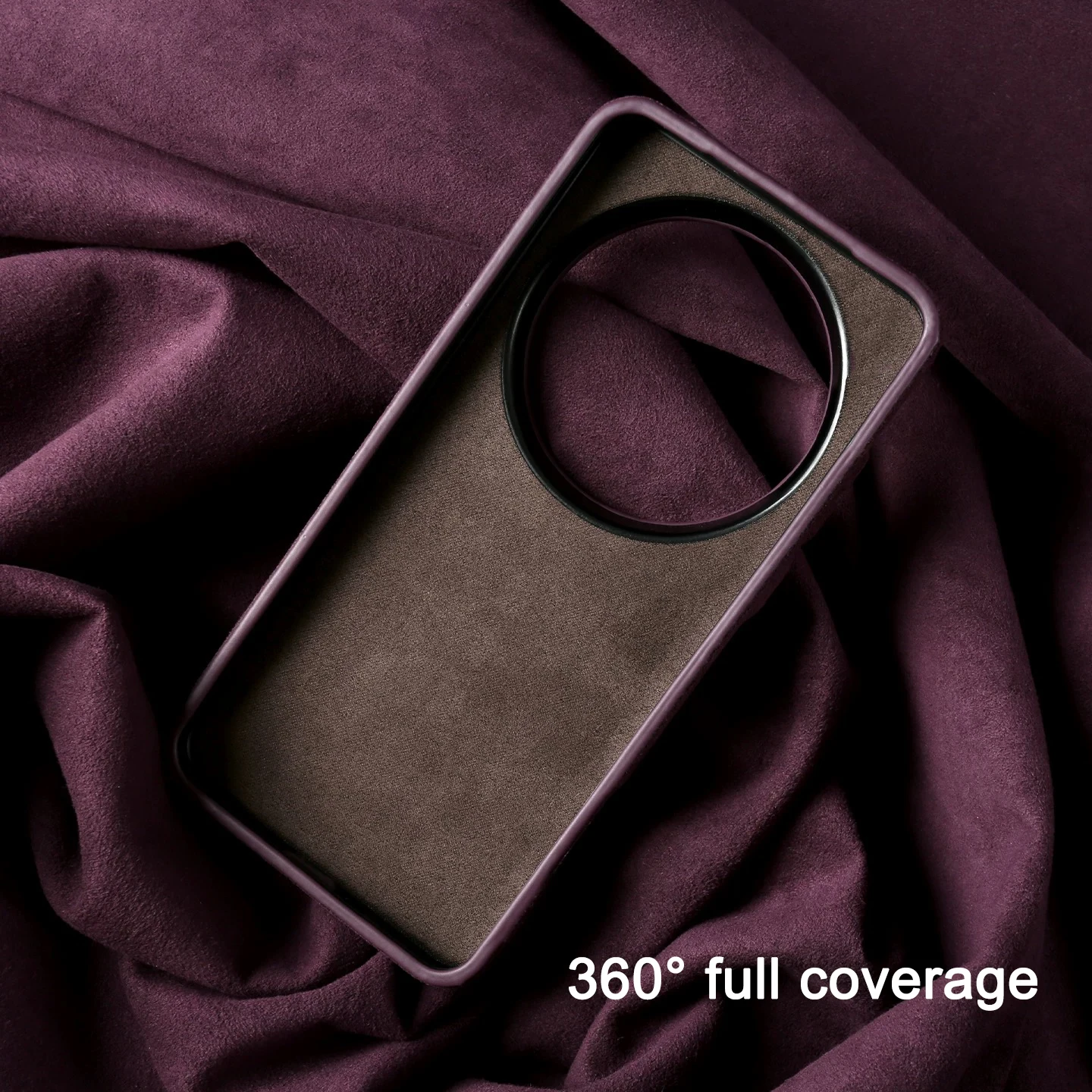 Etui magnetyczne z prawdziwej Alcantary do Xiaomi 17 Ultra LEITZPHONE z MagSafe, skórzane etui ochronne z pełnym pokryciem. — zdjęcie produktu 4