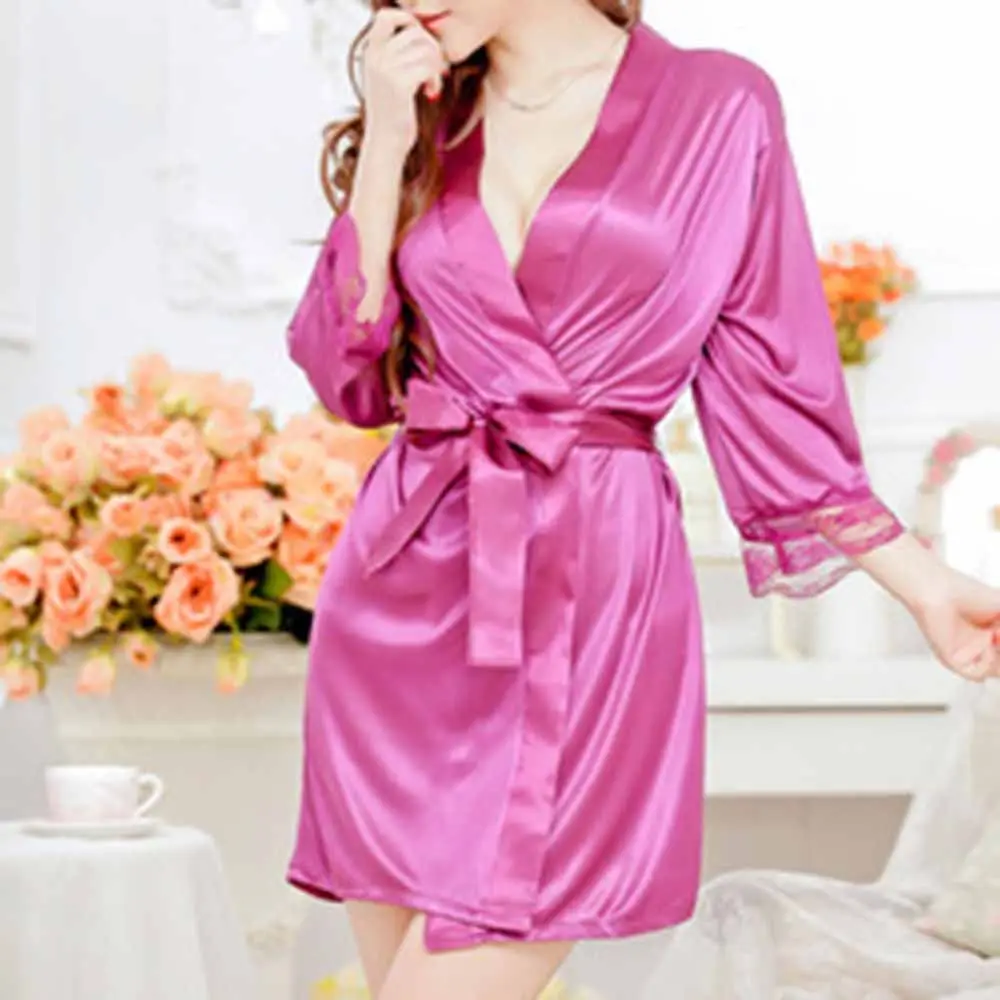 G-string Satin Lace Pajamas Underwear Robe Sleepwear Nightdress Lingerie