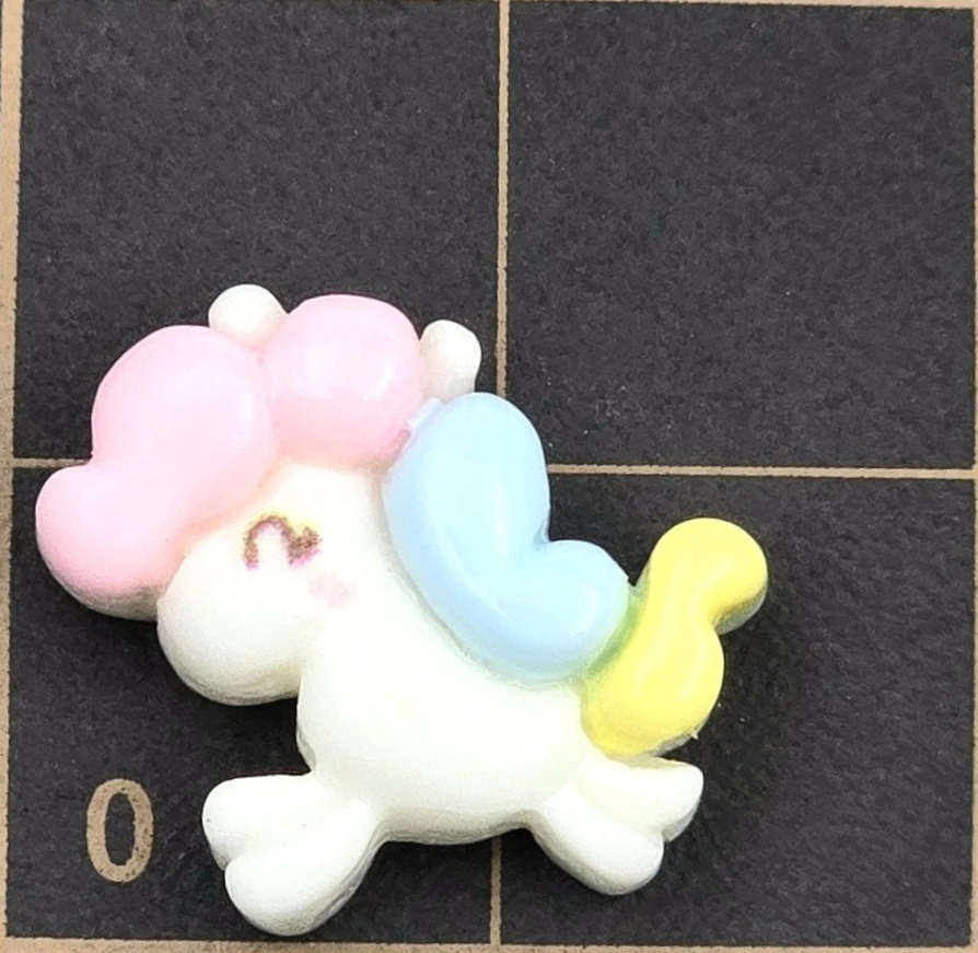 Miniso Mini Pony Mobile Case Cream Glue Cartoon Resin Patch Accessories Diy Jewelry Material Haircard Hair clip