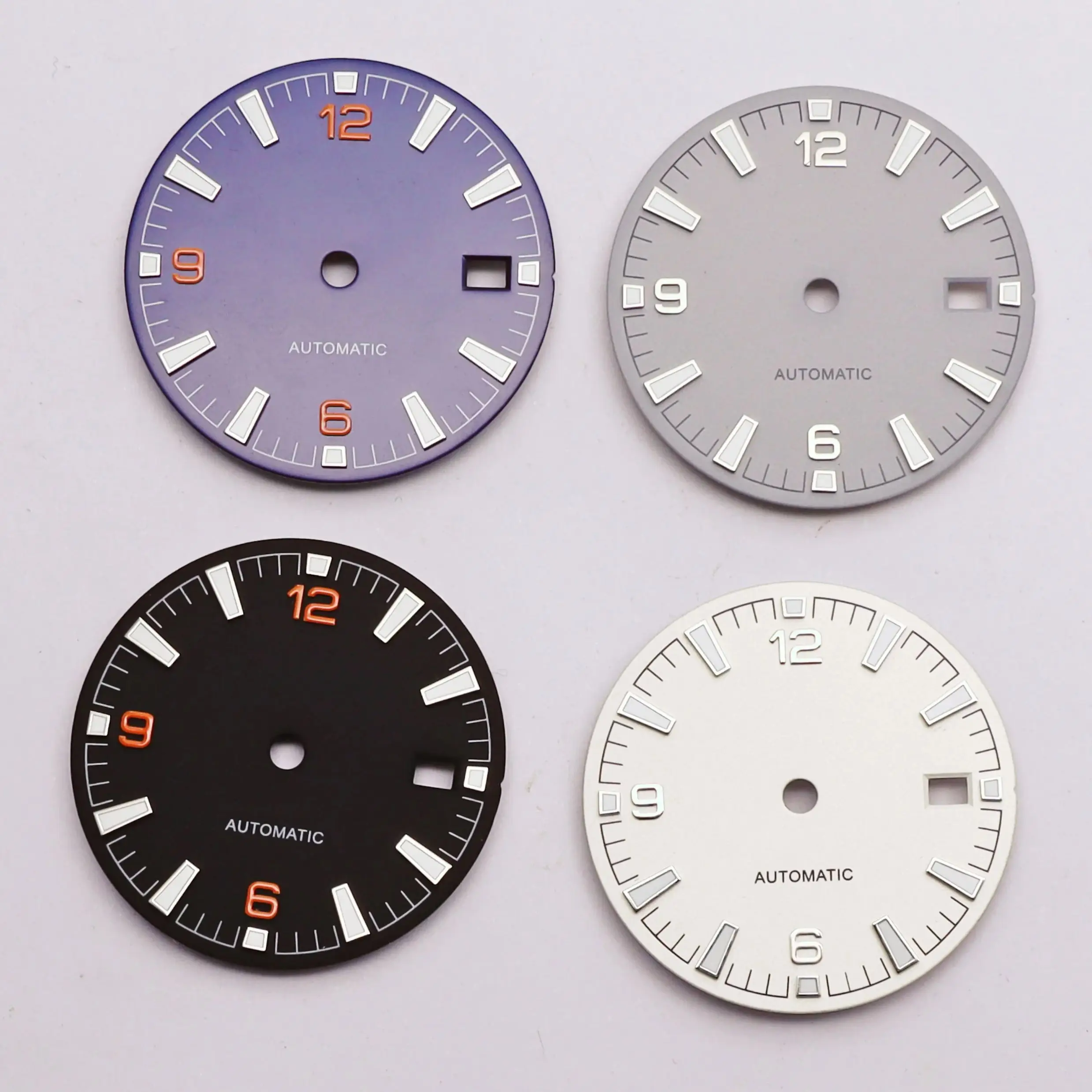 Watch Accessories for NH35 Dial Movement, Green Luminous