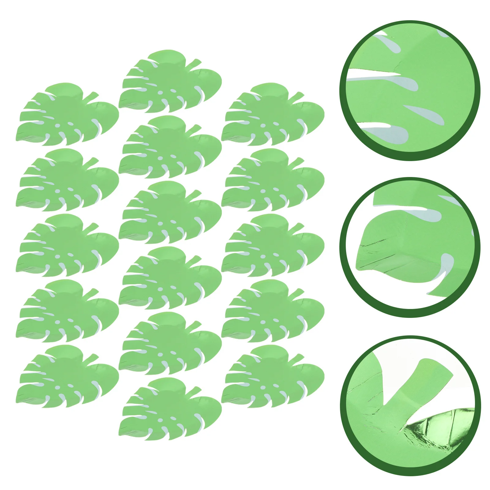 

16Pcs Leaf Plates Disposable Paper Snack Food Plates Tropical Shape Party Dinnerware for Hawaiian Gathering Paper Leaves Plate