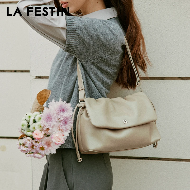 LA FESTIN Original Women Bag 2025 New Leather Bag Shoulder Crossbody Bag Luxury Brand Fashion High-capacity Bag