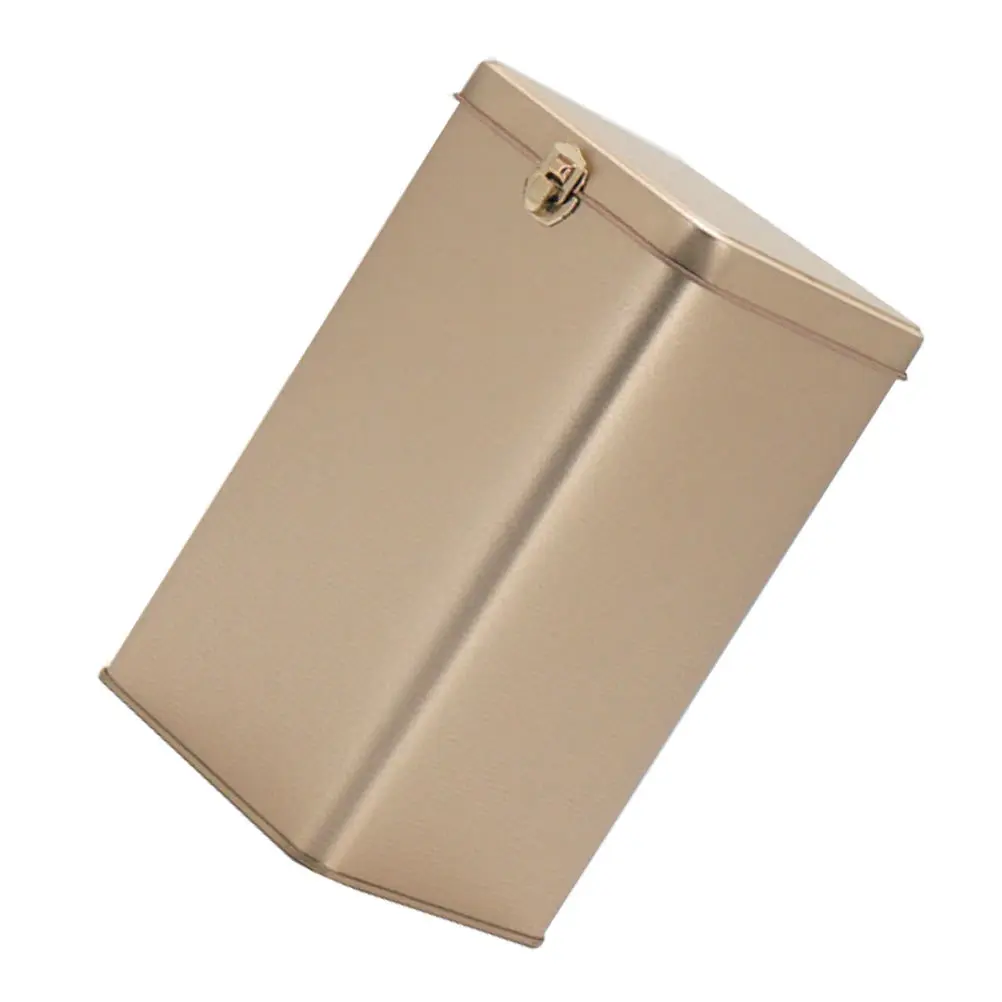 

1pc Tea Canister Tinplate Metal Storage Container Sealed Moisture Proof Retro Style Household Organizing Can For Tea Candy Dried