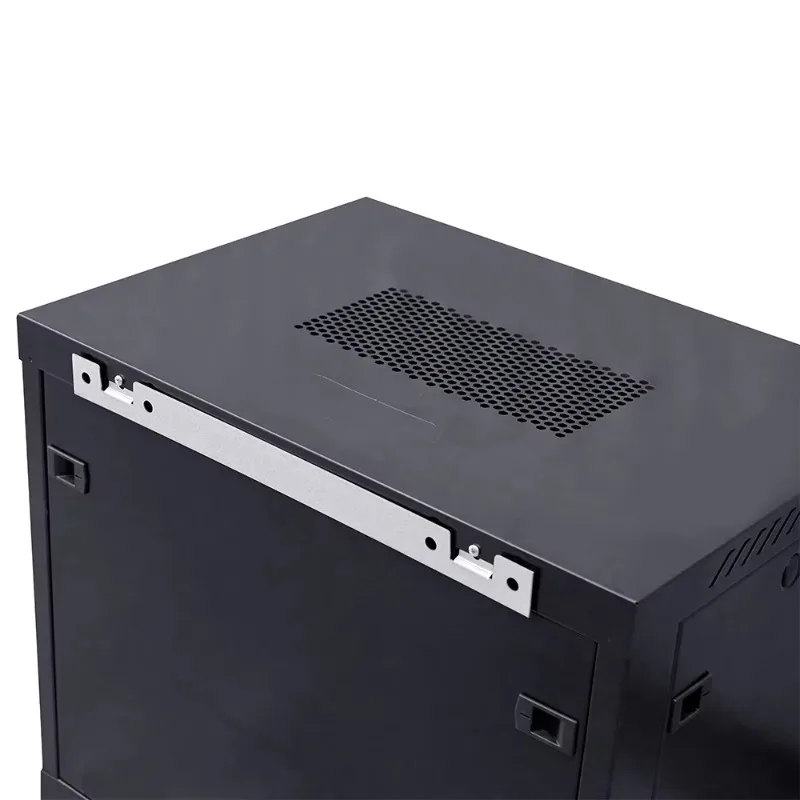 خزانة فولاذية قائمة على الأرض مقاس 19 بوصة لخوادم مركز البيانات بعمق 12U 600 مم #6