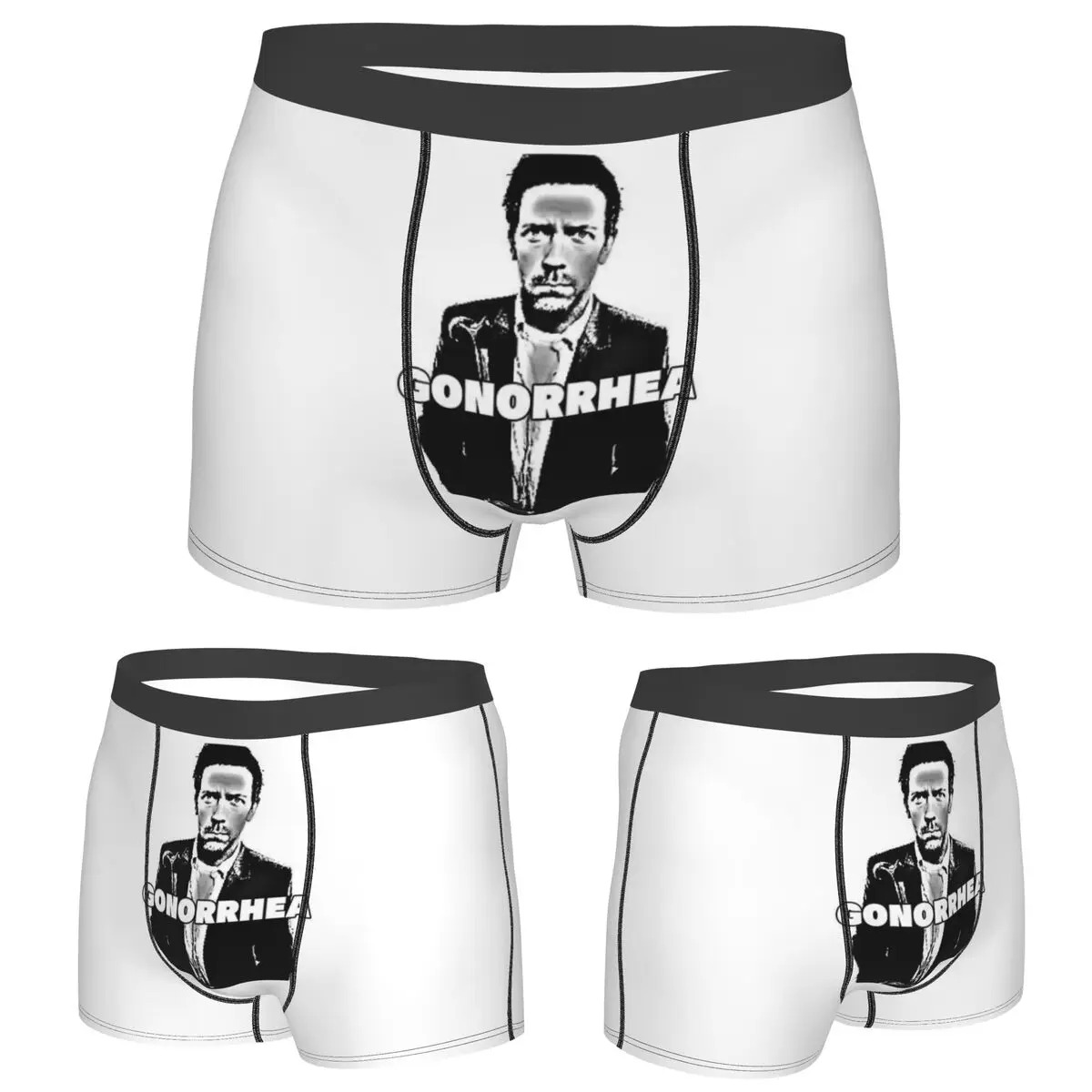 

Boxer Underpants Shorts House MD Panties Male Ventilate Underwear for Homme Man Boyfriend Gifts
