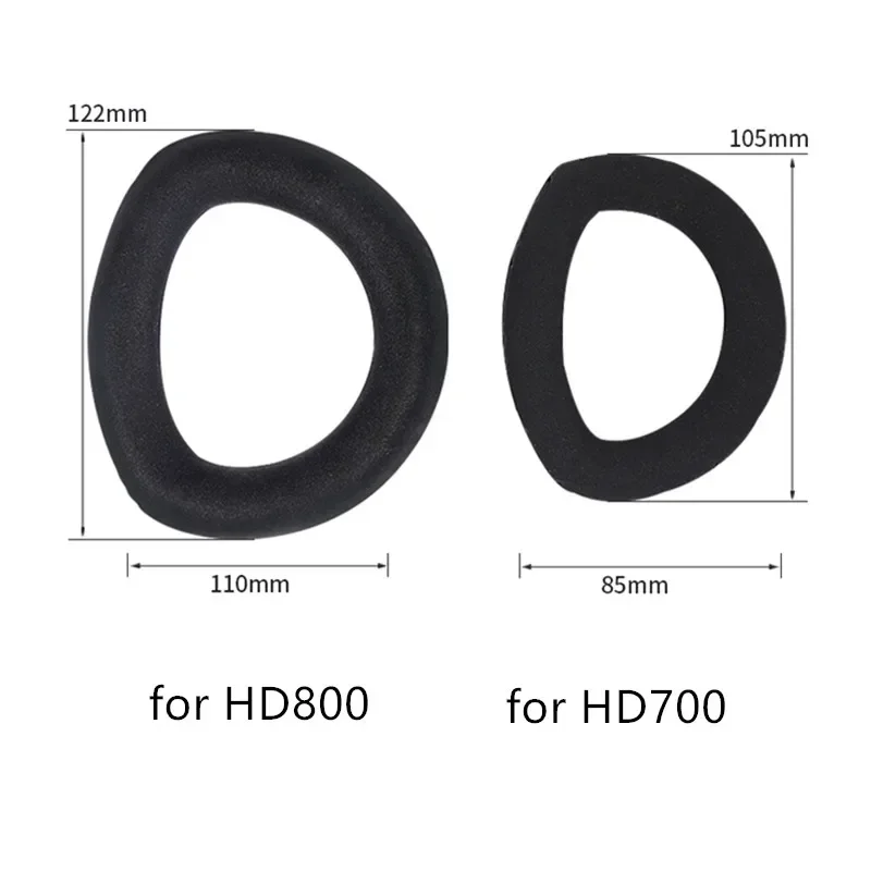 NUNUVV استبدال 1 زوج بطانة للأذن من جلد الغنم أو عقال لسماعات Sennheiser HD700 HD800 HD800S بطانة للأذن سماعة رغوة