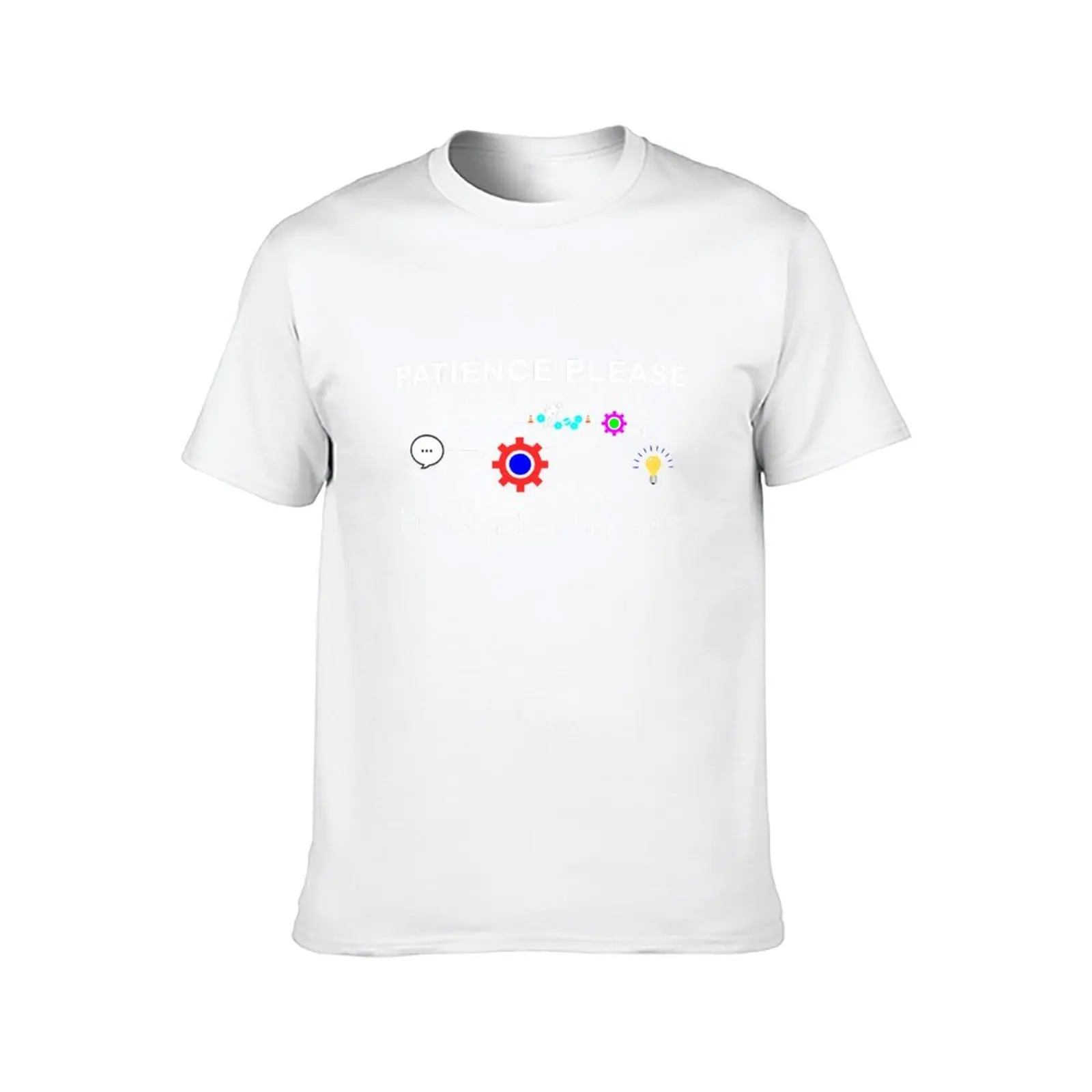 Patience Please Repairs in Progress T-Shirt man t shirts for men funny t shirts dark humor T-Shirt