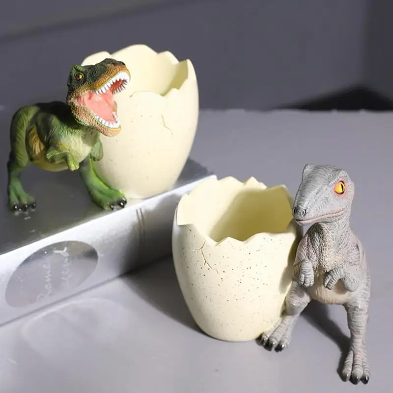 حامل قلم ديناصور ملحقات سطح المكتب منظم تخزين منظم مكتب أنيق لطيف منظم تخزين ملحقات سطح المكتب