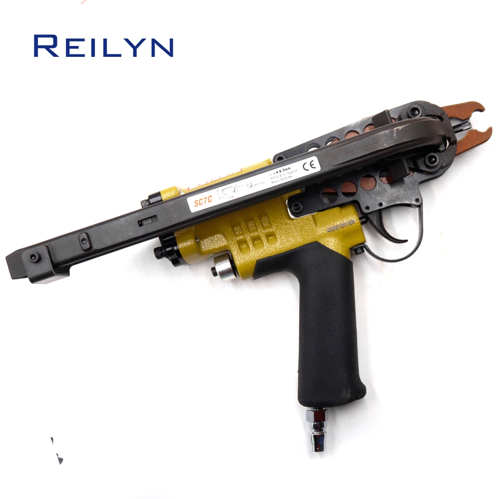 Reilyn Pneumatic Nailer Fence Ring Nailer C-ring Nailing Machine C-ring Stapler BirdCage Pet Cage Making Tool