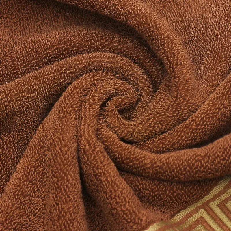 Oversized 70x140cm Cotton Bathroom Towel Cover Luxury Embroidered Shower Towel Brown Blue White - Gift Set Towels 수건 세트 타월