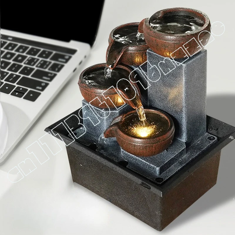 Desktop Flowing Water Ornament Office Feng Shui Ornament Desk Fountain
