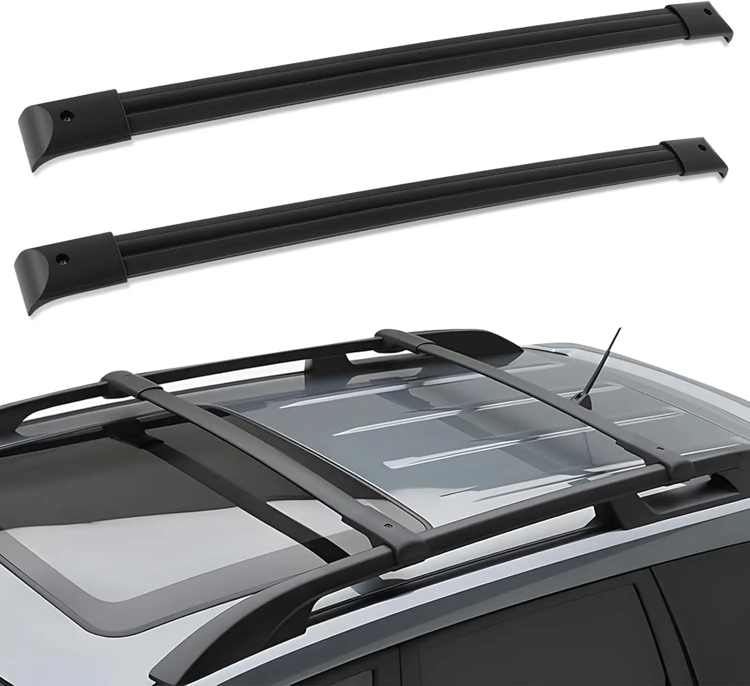 

Универсальный багажник на крышу, перекладина для багажа для Honda Pilot 2003-2008, черный, 2 шт., багажник