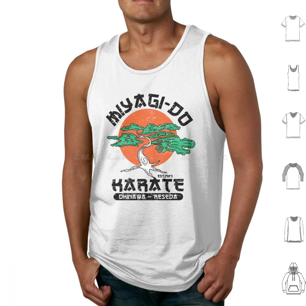 Tank Tops Vest Sleeveless Miyagi Karate Tv Shows Movies Pop Culture Geek Nerd Cult Funny Parody