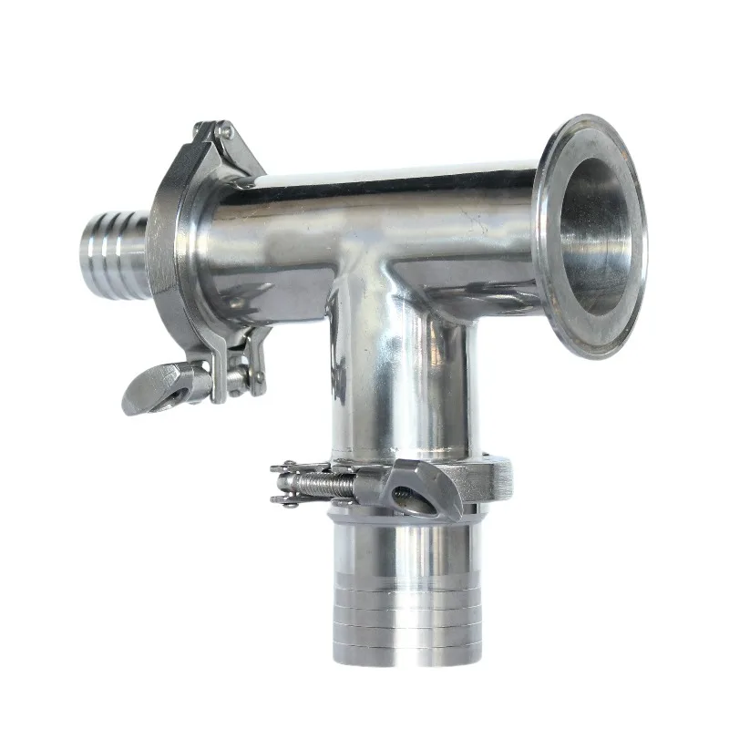 Stainless Steel Three Way Check Valve Assembly Liquid Filling Machine One Way Valve Pipe Fitting