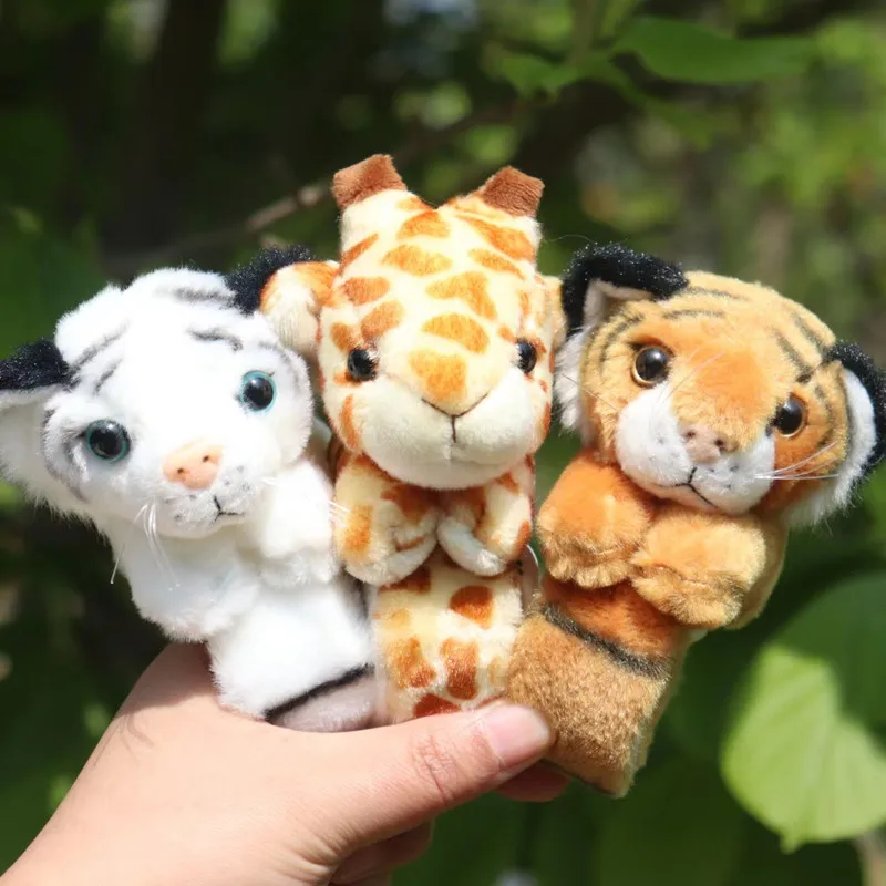 New Cute Simulation 3D Three-dimensional Plush Small Animal Clap Bracelet Toys Kids Puzzle Animal Bracelet Toys Birthday Gifts