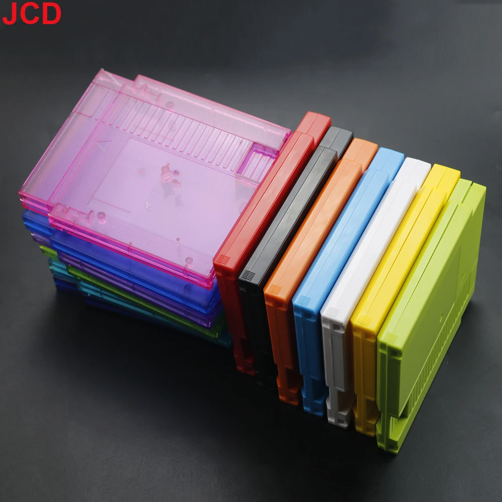 JCD 1pcs Hard Plastic Case Cartridge Shell Cover For NES 60Pin To 72Pin Game Card Replacement Shell With 3 Screws