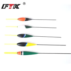 FTK 10PCS Barguzinsky Fir Fishing Floats Light Stick Bobber Mixed Size 2G-6G Vertical Floats Buoy Carp Fishing Accessories