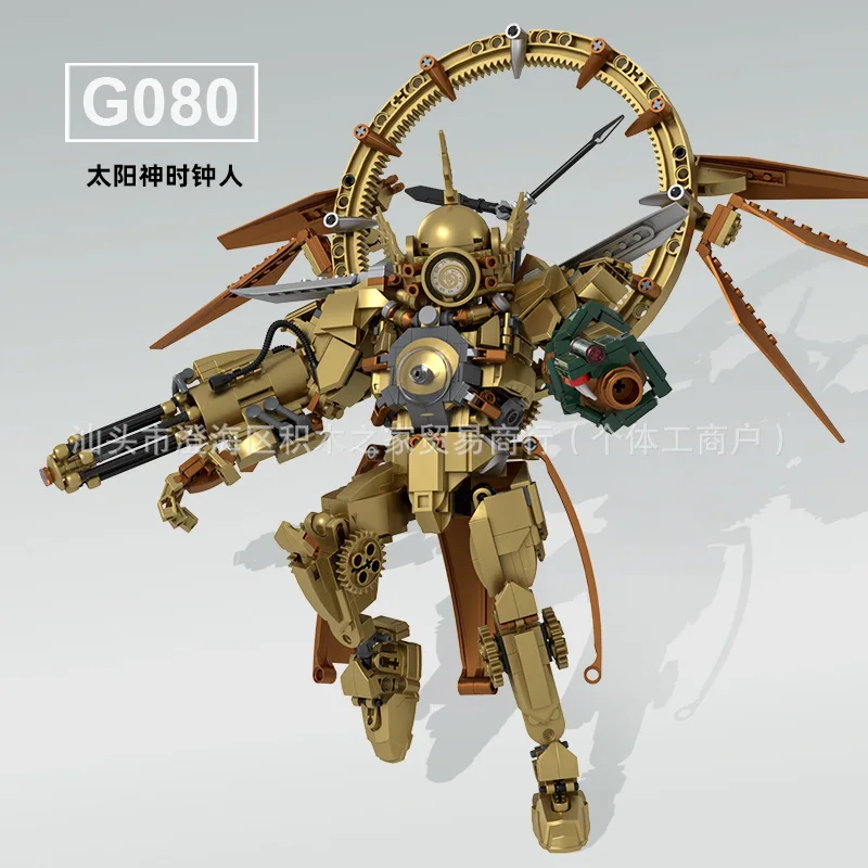 

665PCS/set 2025 New moc BUilding Blocks Skibidi Sun God Titan Clockman Mech Man Creative DIY Bricks Toys For Boys