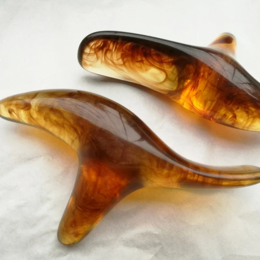 

2 шт., инструмент для массажа акупунктурных точек, смола, пчелиный воск, эргономичный ручной массажер, способствующий микроциркуляцию, легкий вес для домашнего салона красоты