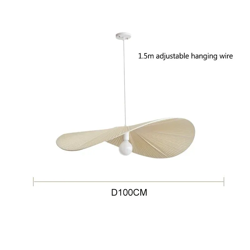 Nordic Minimalistische Stof Hoed Hanglampen Woonkamer Eetkamer Slaapkamer Decoratie thuis Kroonluchter Balkon Hanglampen Armaturen