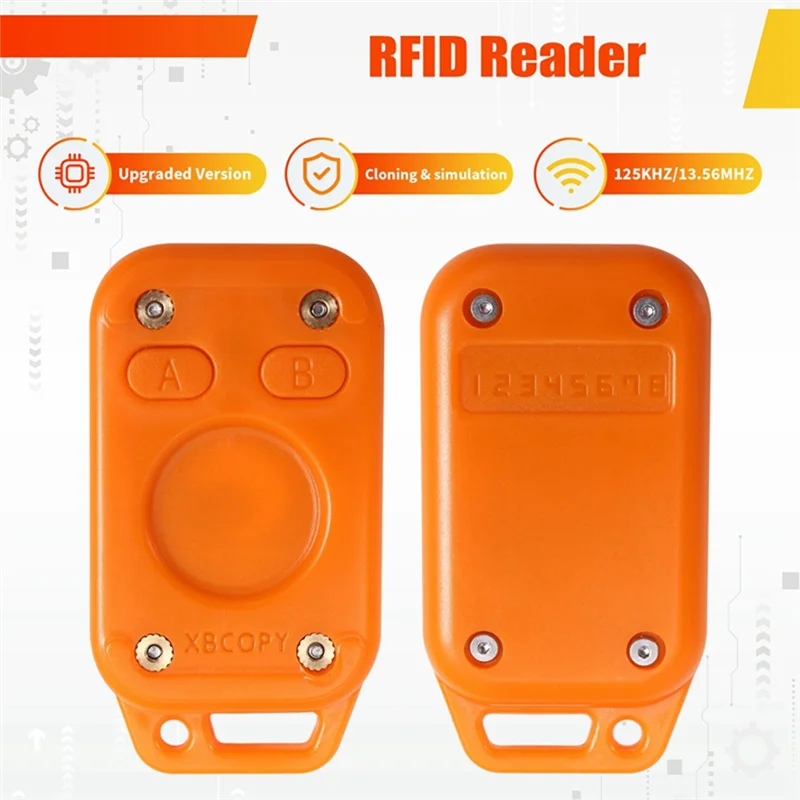 【إعادة التشغيل】محاكي قارئ الشرائح الذكية RFID Chameleon V2.0 ترقية 125Khz/13.56Mhz NFC Duplicator + 2Xuid Keychain