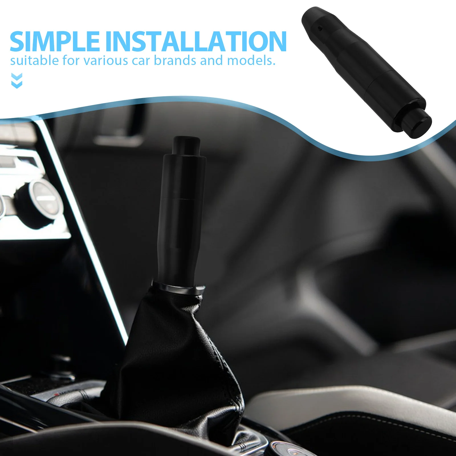 1 مجموعة سبائك الألومنيوم سيارة شيفتر المقبض ناقل حركة أوتوماتيكي رافعة تحول غطاء رأس كرة مستديرة والعتاد عصا مقبض استبدال ل #4