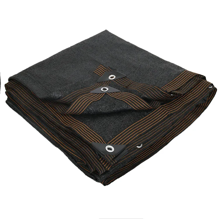 2025年工場直送 高品質 ブラック サンシェードネット バルコニー 中庭 温室 農業用 遮光ネット