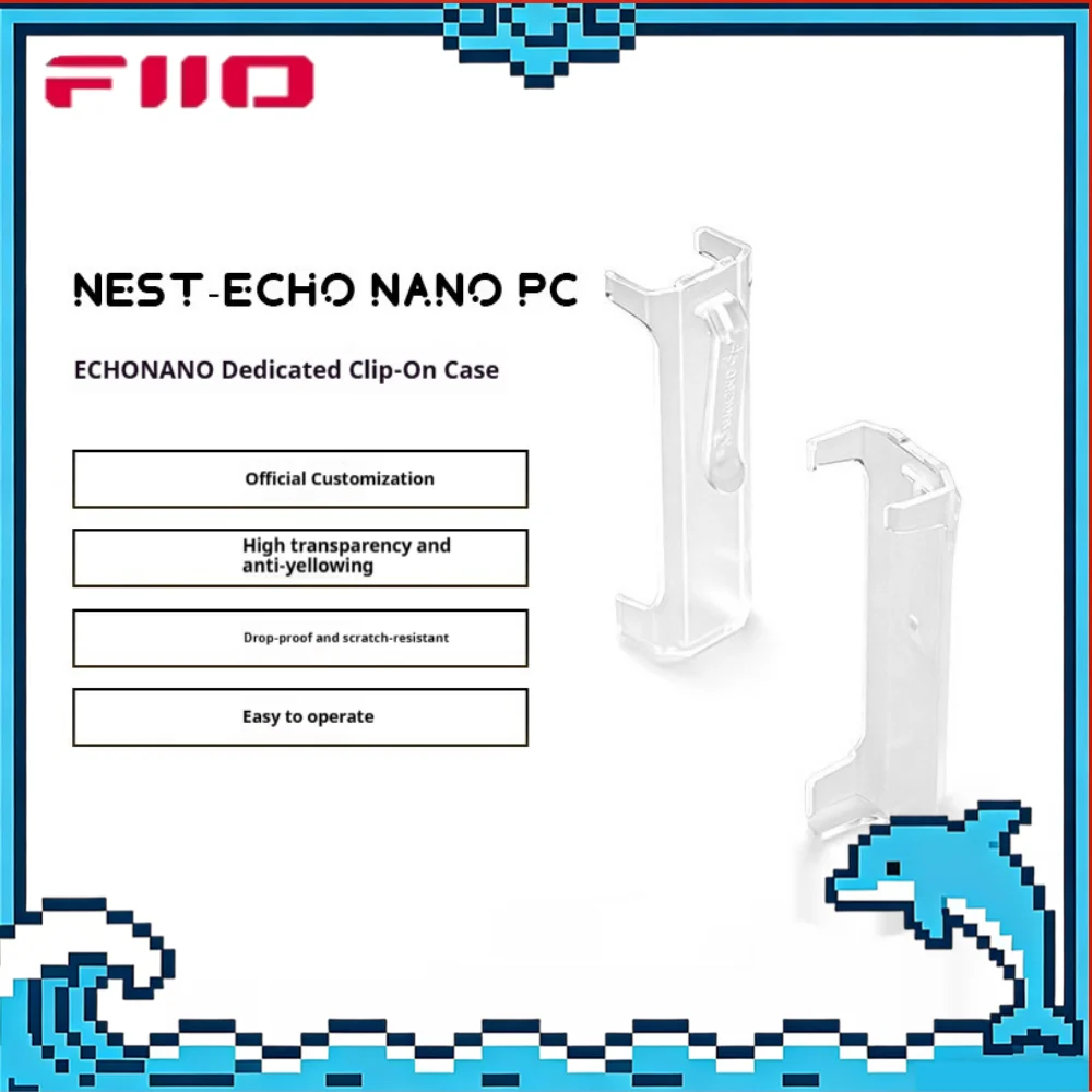 Image of FiiO NEST-ECHO NANO Transparente Rückseiten-Clip-TPU-Schutzhülle für Mini Tragbaren Musik-Player MP3